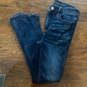 American Eagle Outfitters Dark Blue Skinny Jeans